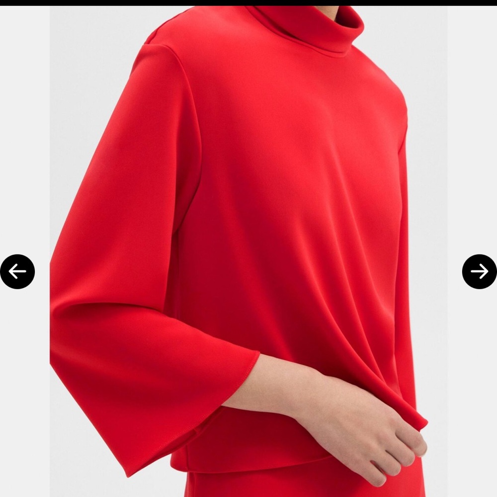 Perfect for the holidays! Med NWT Theory  Admiral Crepe (sustainable) blouse
